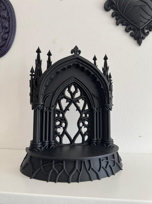 Gothic Cathedral Book Nook – Handmade Candle Display (LED Tealight Holder)