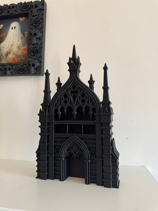 Mini Gothic Cathedral Bookshelf Decor