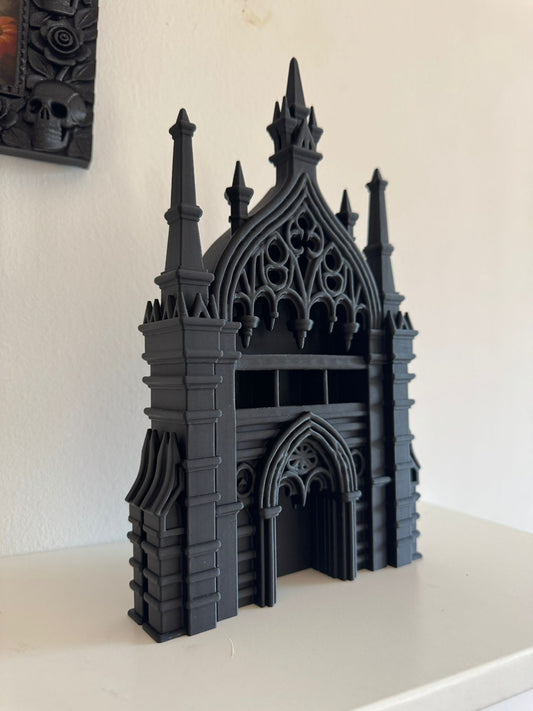 Mini Gothic Cathedral Bookshelf Decor