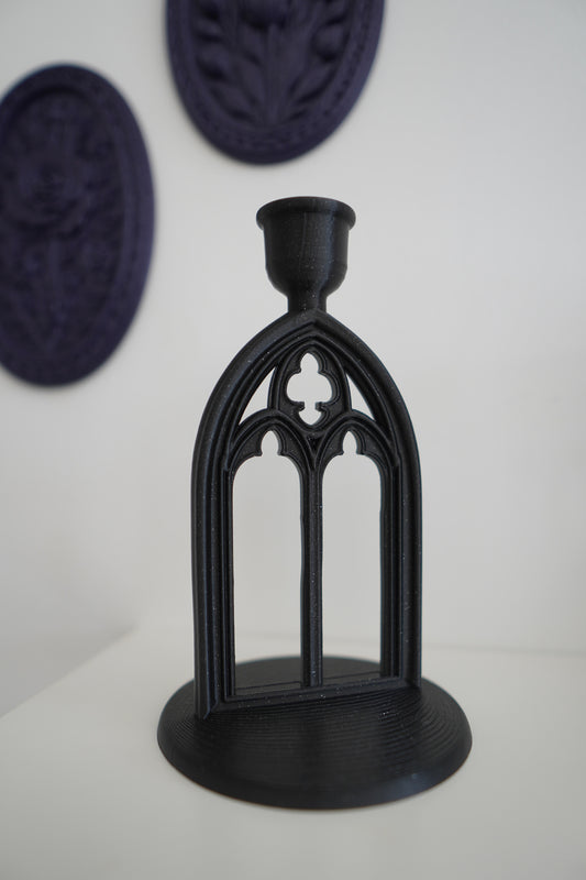 Cathedral Window Single Candelabrum
