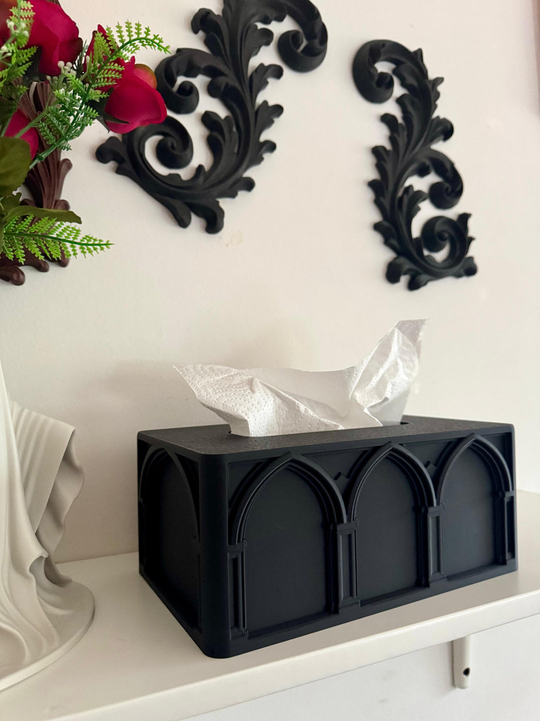 Gothic Cathedral Window Style Tissue Box Cover