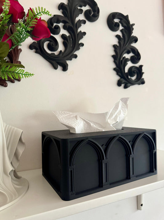 Gothic Cathedral Window Style Tissue Box Cover